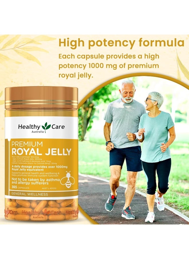 Healthy Care Royal Jelly 1000 365 Capsules Supplements Made in Australia - Image 2
